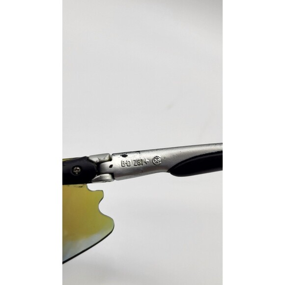 HARLEY DAVIDSON Biker Gray Riding Sunglasses  Mirror Blue Lens  B -D Z87+ - Picture 9 of 9